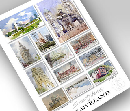 13x19 print of Sketches of Cleveland II