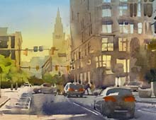 Watercolor of Prospect and E 9th