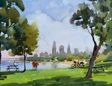 Thumbnail of Watercolor of Edgewater Park