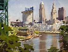 Cleveland Skyline From Columbus and Carter Rds 5-29-2026